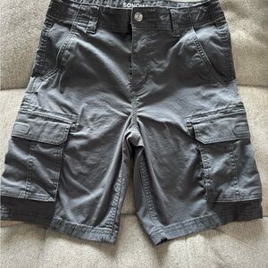 Sonoma Kids Dark Gray Cargo Shorts Adjustable Waist